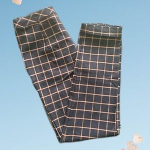 Vintage plaid womens pants, black and brown colors, BRAND NEW! Never worn